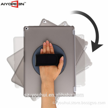 Special design rotating 360 degree handheld case arm band tablet case for ipad pro12.9'' with 9colors